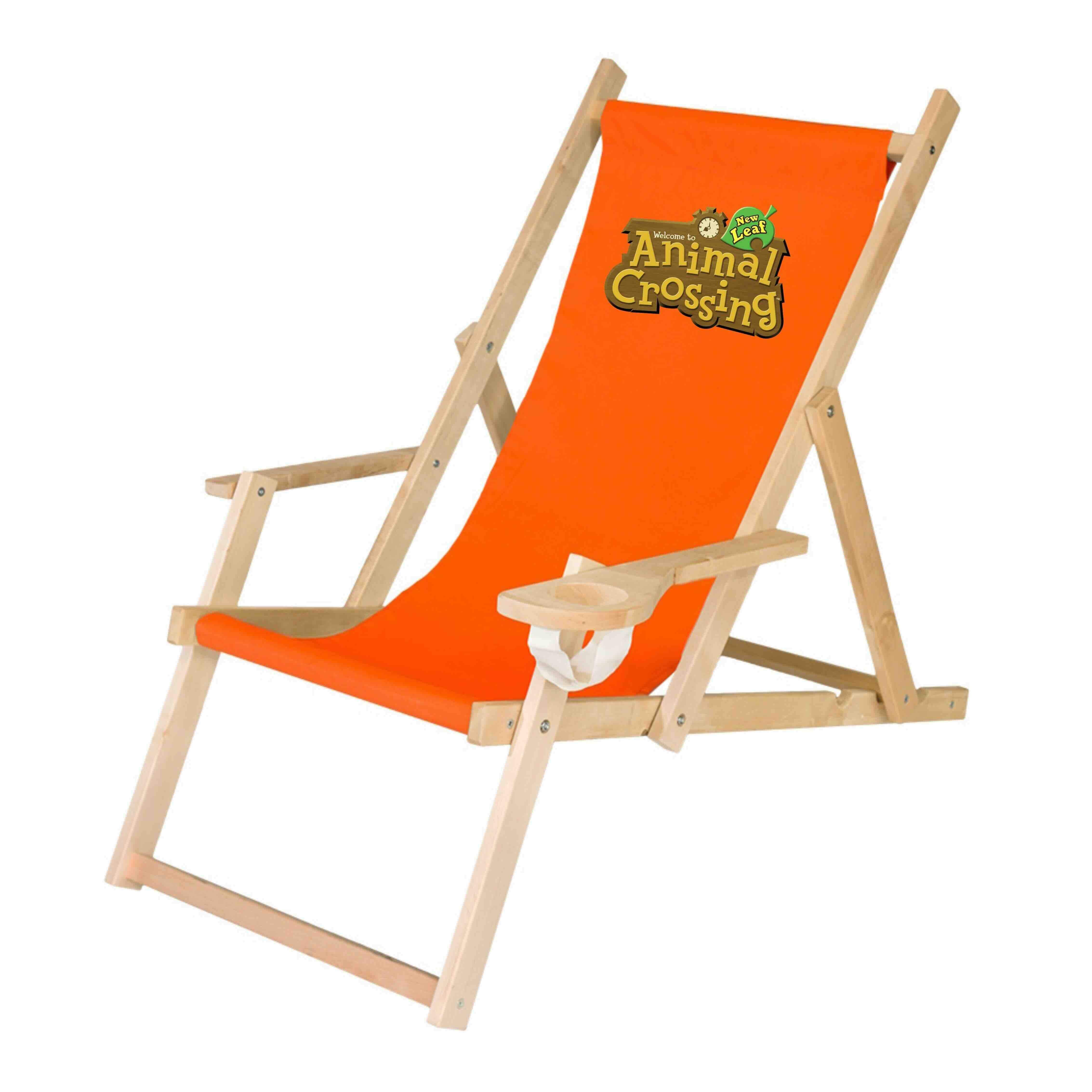 Leżak reklamowy z nadrukiem FULL KOLOR z podłokietnikami i z uchwytem na napój 1