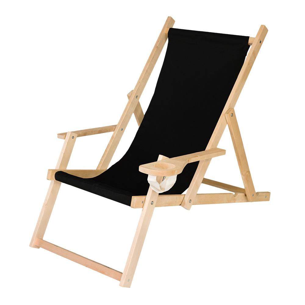 Leżak reklamowy z nadrukiem FULL KOLOR z podłokietnikami i z uchwytem na napój 6